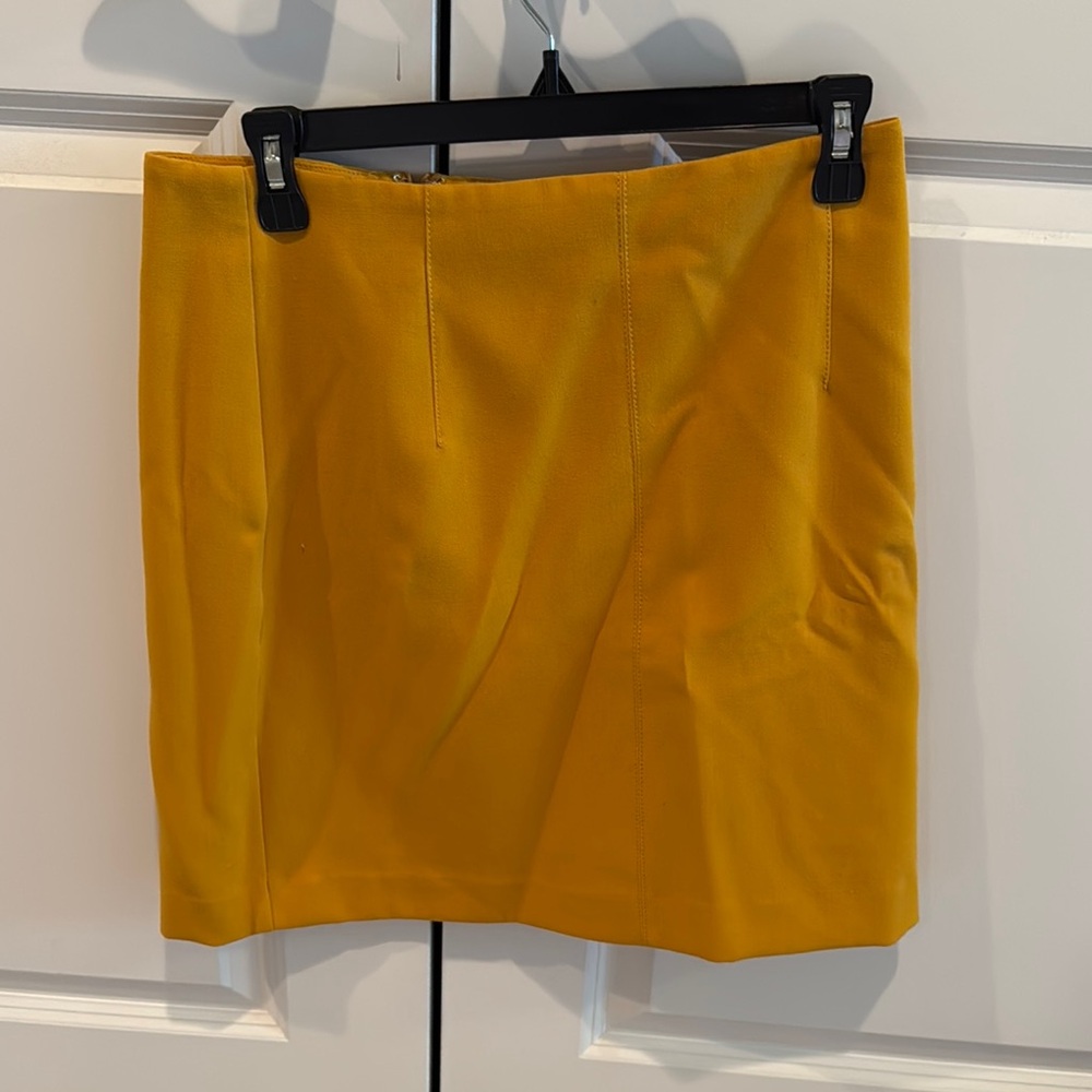 Ann Taylor Yellow Mini Pencil Skirt Casual